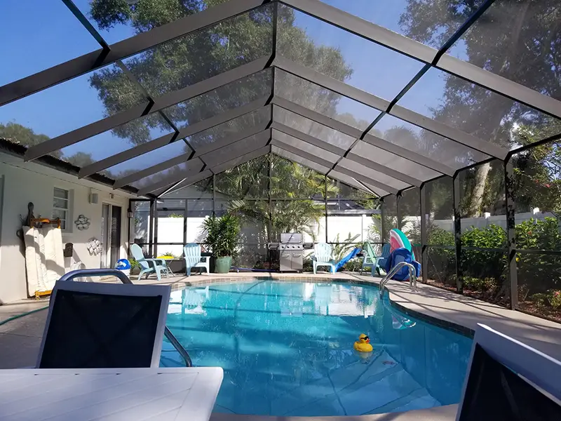 Pool screen installers